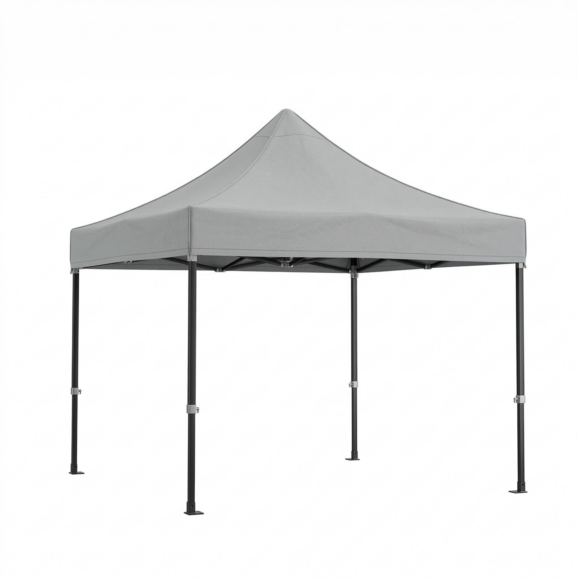 Cort Pavilion 3x3m, Klevo, Cadru Metal Pliabil Ranforsat, Acoperis 420D 280gram/mg PVC Polyester Oxford pentru Curte, Gradina, Evenimente, Alb