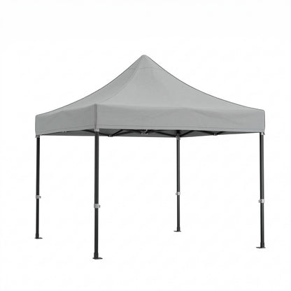 Cort Pavilion 3x3m, Klevo, Cadru Metal Pliabil Ranforsat, Acoperis 420D 280gram/mg PVC Polyester Oxford pentru Curte, Gradina, Evenimente, Alb