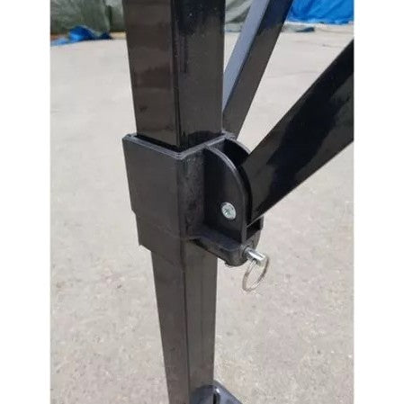 Cort pliabil pentru Evenimente, cadru metalic pentru curte si gradina, 2x2 m, Albastru, Klevo