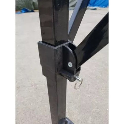 Cort pliabil pentru Evenimente, cadru metalic pentru curte si gradina, 2x2 m, Albastru, Klevo