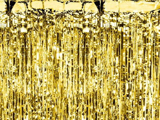 Cortină de petrecere, aurie, 90 x 250 cm