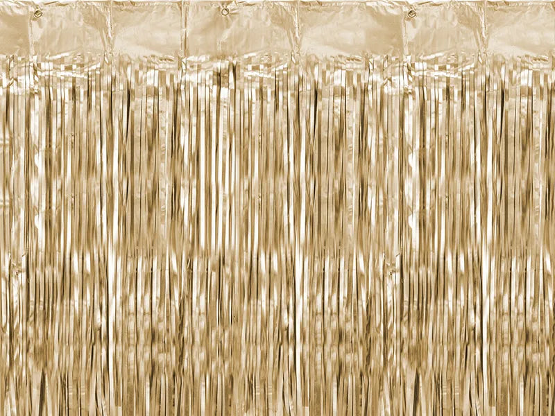 Cortină de petrecere, aurie, 90x250cm