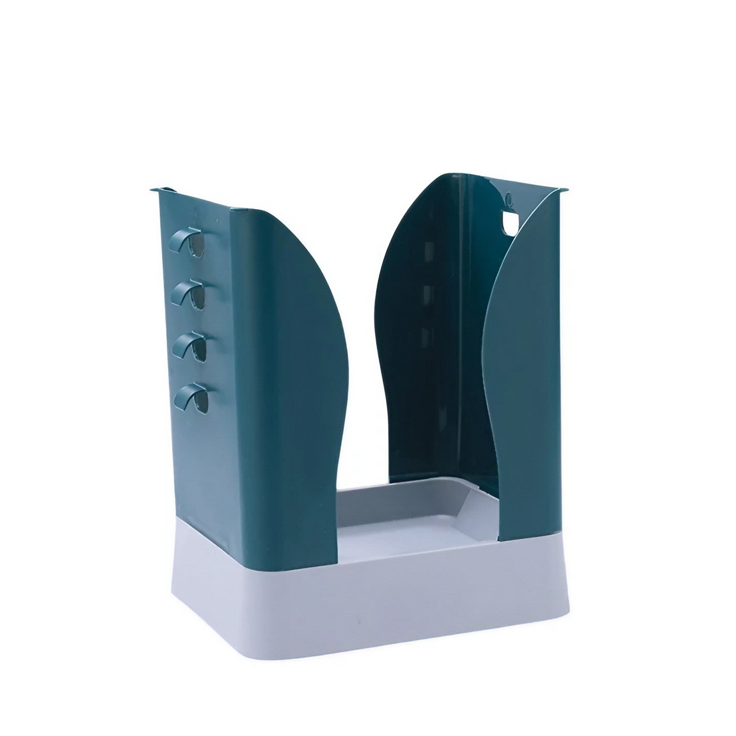 Cos de Gunoi Extensibil, Klevo, din Plastic, Reglabil, Pliabil, Versatil, pentru Bucatarie, Baie sau Birou, Cos Universal, 21x25x17 cm, Albastru Gri