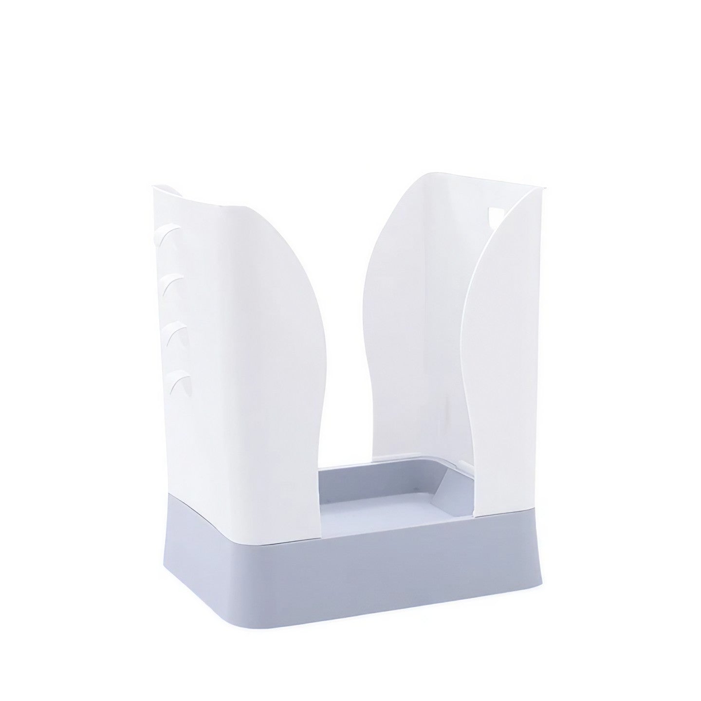 Cos de Gunoi Extensibil, Klevo, din Plastic, Reglabil, Pliabil, Versatil, pentru Bucatarie, Baie sau Birou, Cos Universal, 21x25x17 cm, Alb Gri