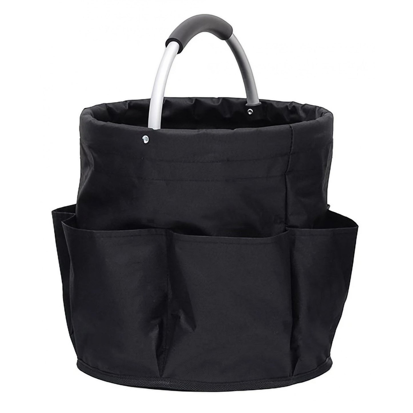 Geanta Cos pentru Scule de 17L, Klevo, Buzunare Exterioare, Cos de Picnic Portabil, Cos pentru Plaja, Cos pentru Curatenie, din Material Oxford 600 D, 28 x 28 x 28 cm, Negru