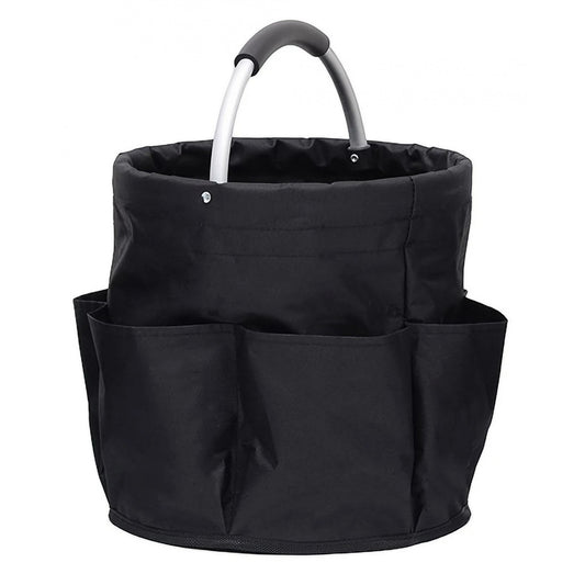 Geanta Cos pentru Scule de 17L, Klevo, Buzunare Exterioare, Cos de Picnic Portabil, Cos pentru Plaja, Cos pentru Curatenie, din Material Oxford 600 D, 28 x 28 x 28 cm, Negru