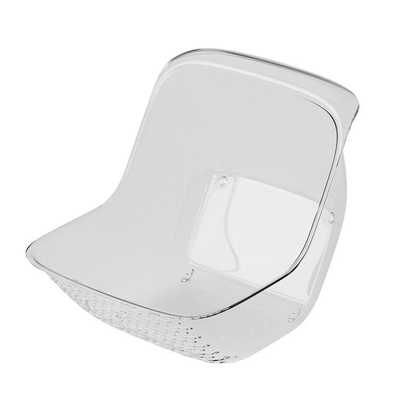 Cos de Spalat Legume/Fructe, Klevo, cu Scurgere Apa, din PET, 15.5 x 18.6 x 16.2 cm, Transparent