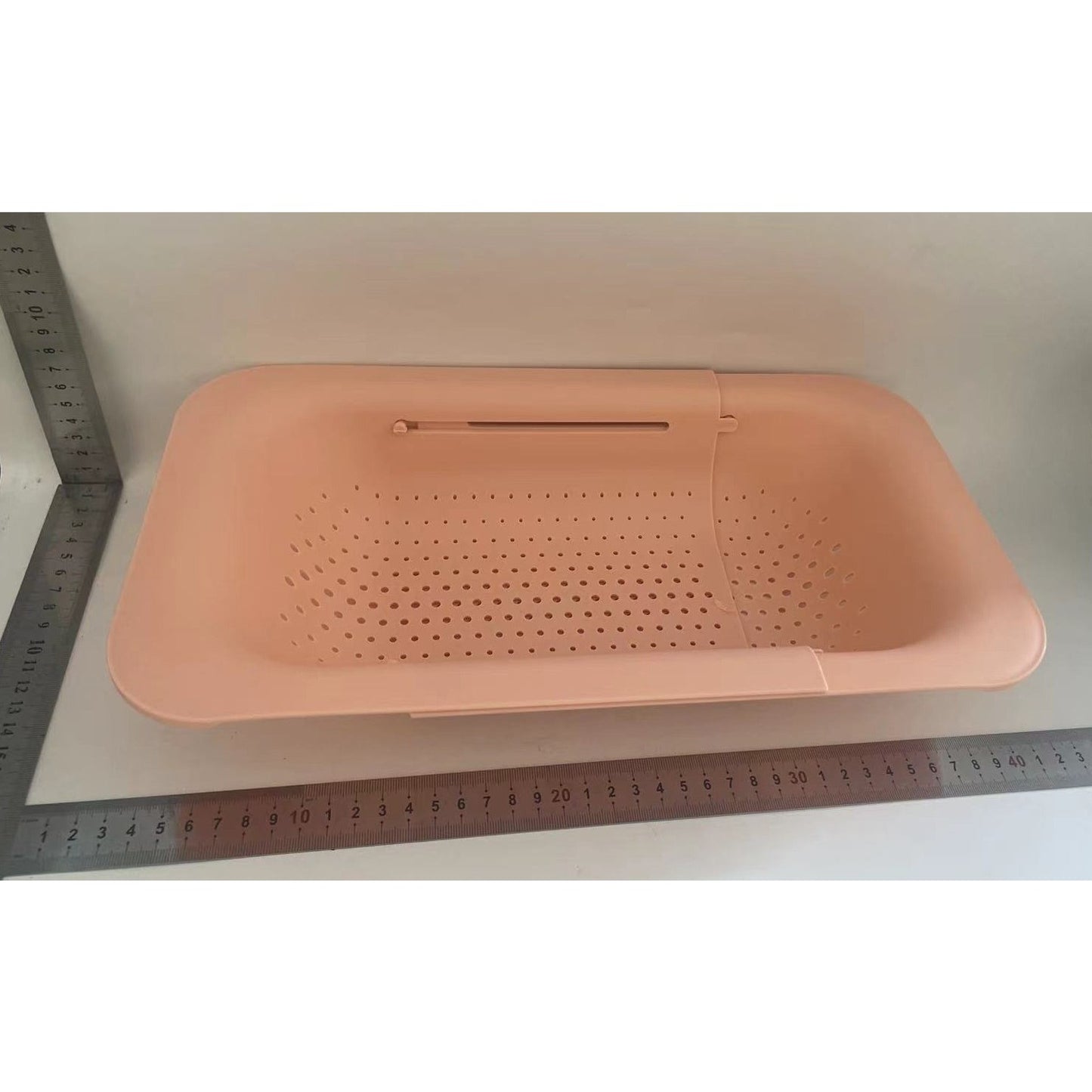 Cos pentru Scurgere Chiuveta de Bucatarie, Klevo, Plastic, Telescopic, 36x20x5 cm, Roz