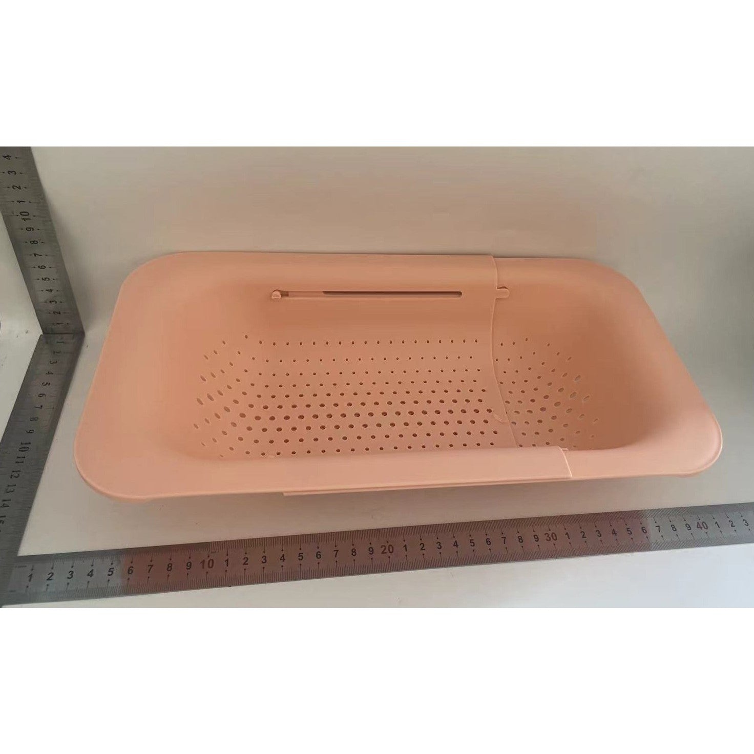 Cos pentru Scurgere Chiuveta de Bucatarie, Klevo, Plastic, Telescopic, 36x20x5 cm, Roz