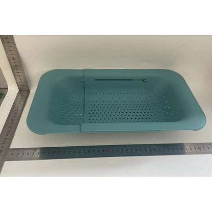 Cos pentru Scurgere Chiuveta de Bucatarie, Klevo, Plastic, Telescopic, 36x20x5 cm, Verde