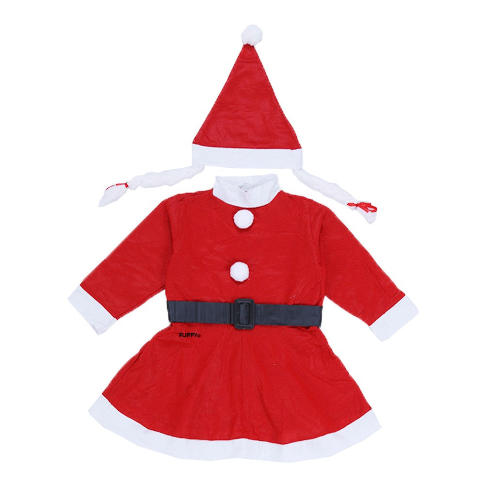 Costum Craciunita Klevo® Fata, 1-3 ani, 3 piese, Polar
