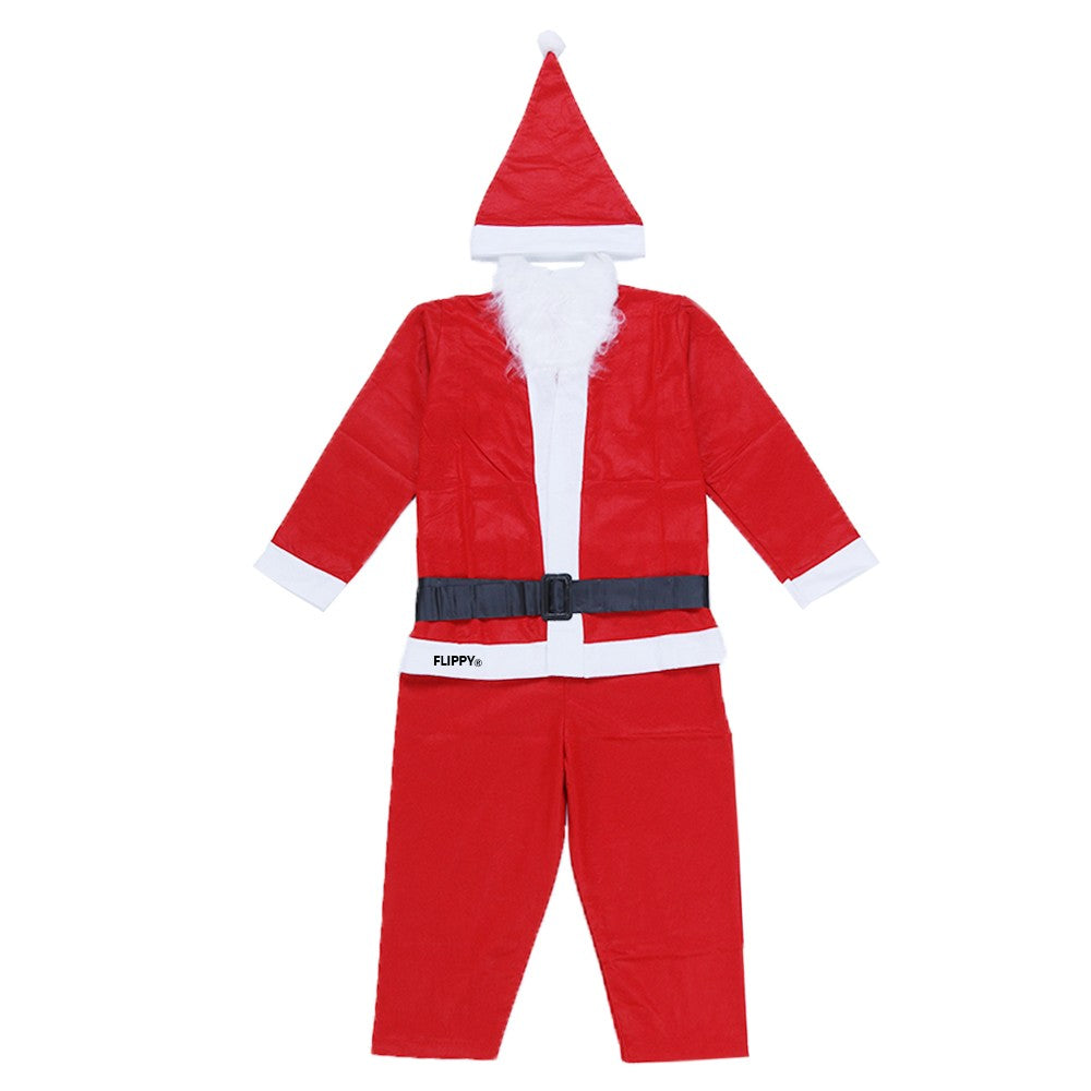 Costum Mos Craciun Klevo® Baiat, 7-9 ani, 5 piese, Polar