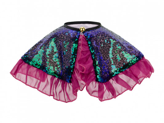 Costum pentru fetiță -pelerina cu paiete