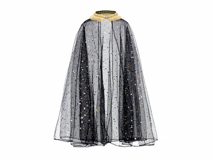 Costum pentru fetiță - Pelerina neagră