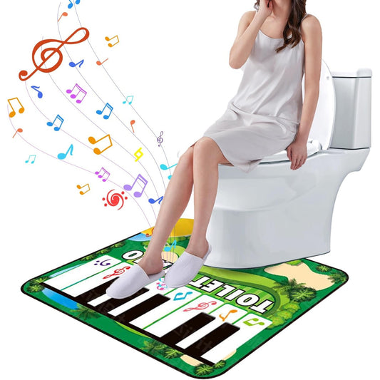 Covoras de Baie, Klevo, Model Pian Electric, Interactiv, 3 Moduri, +14 Ani, din Panza, cu Baterii, 60 x 48 cm, Verde