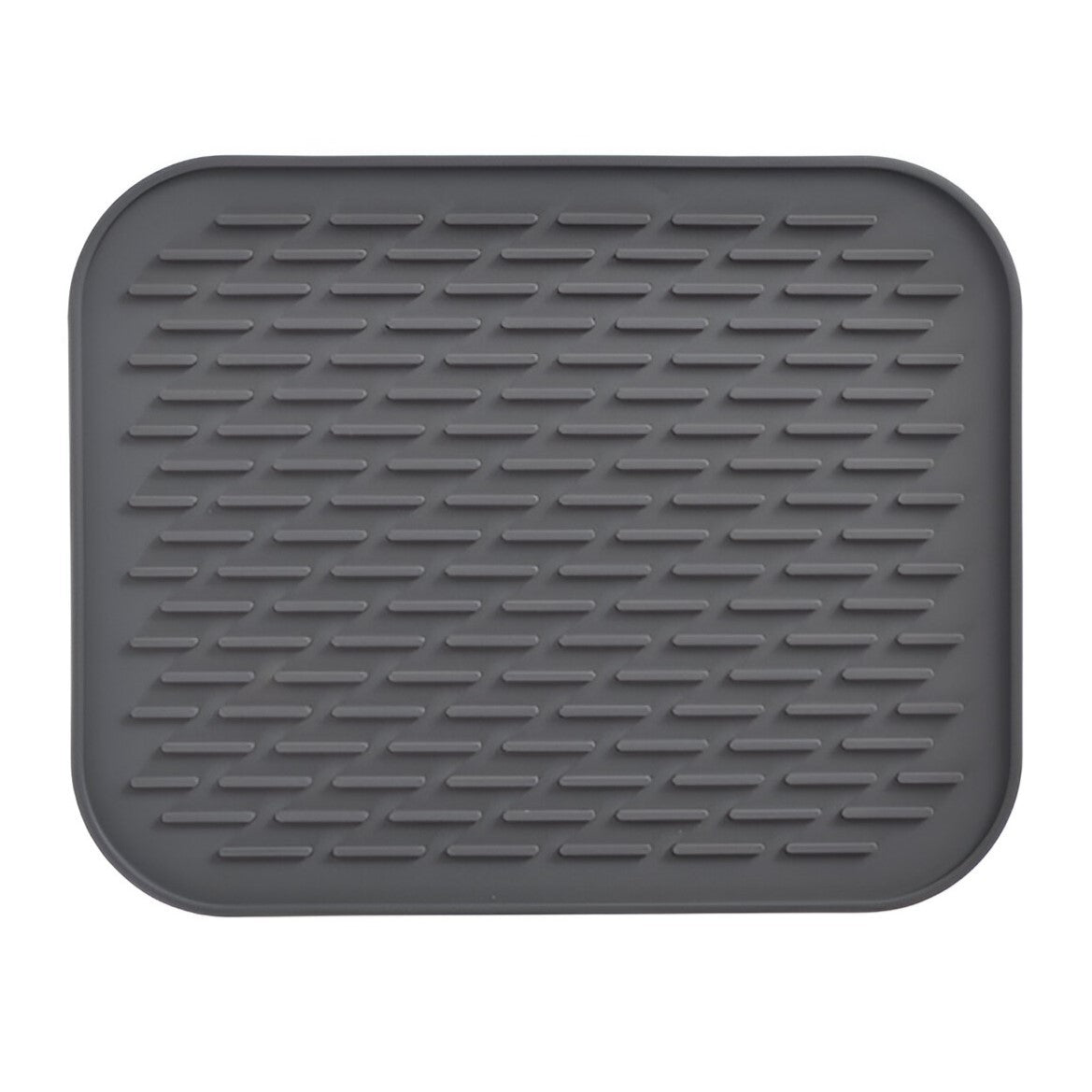 Covoras din Silicon pentru Scurgere Vase, Klevo, Uz Casnic, Rezistent la Temperaturi Ridicate, Izolator, 30x24 cm, Negru