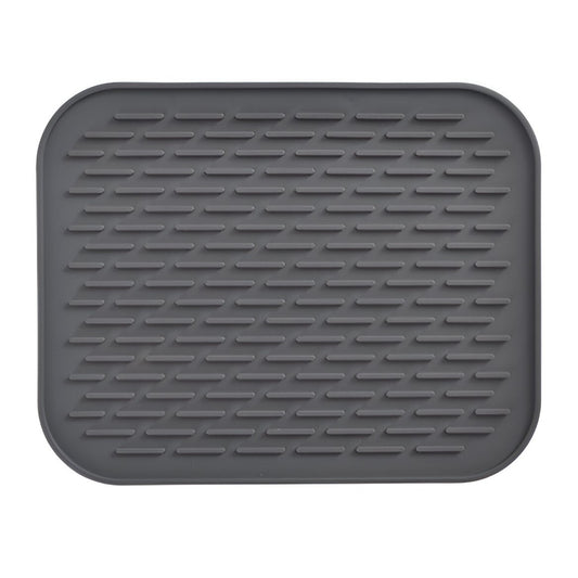 Covoras din Silicon pentru Scurgere Vase, Klevo, Uz Casnic, Rezistent la Temperaturi Ridicate, Izolator, 30x24 cm, Negru