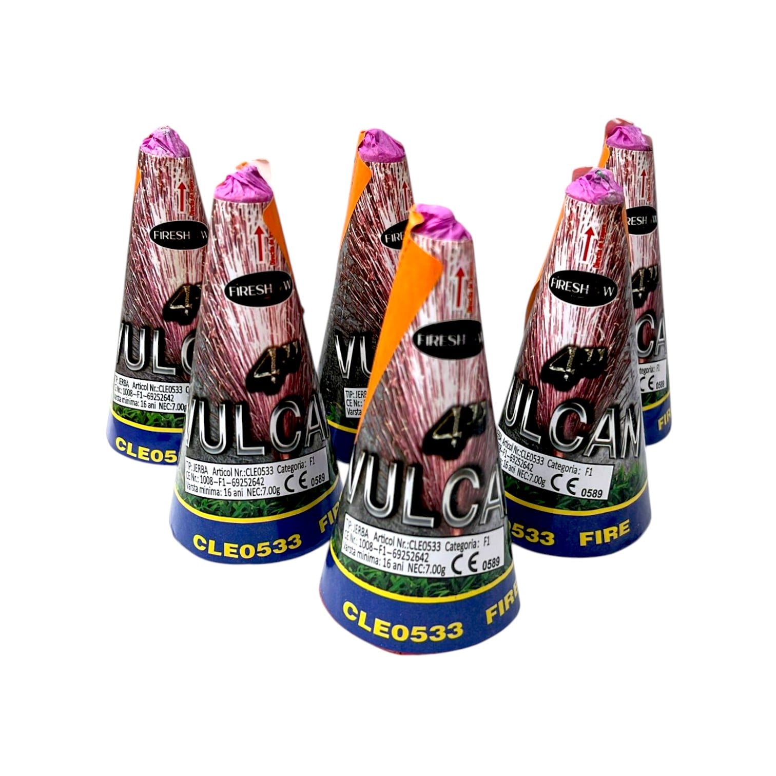 Vulcani Fire 4" - set 6 BUC