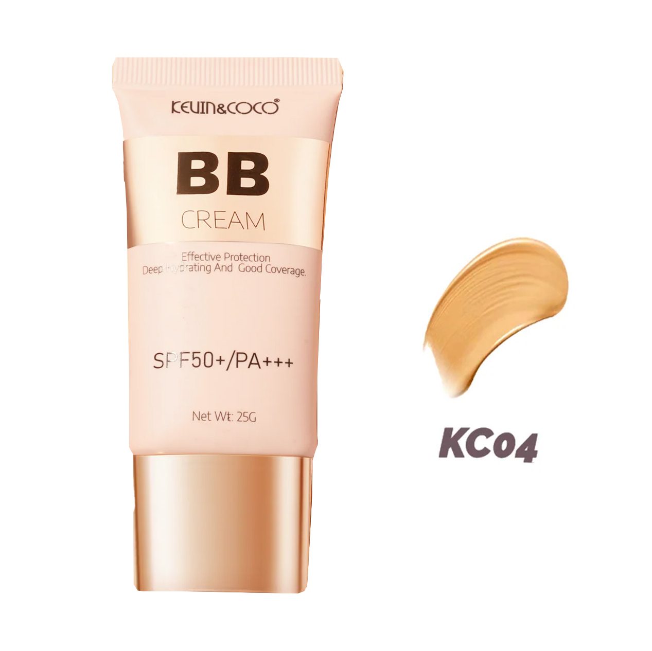 Crema BB Kevin&Coco Radiance-Enhancing, SPF 50+, PA +++, 4.5x1.5x10.8cm, 25 g, Nuanta KC04