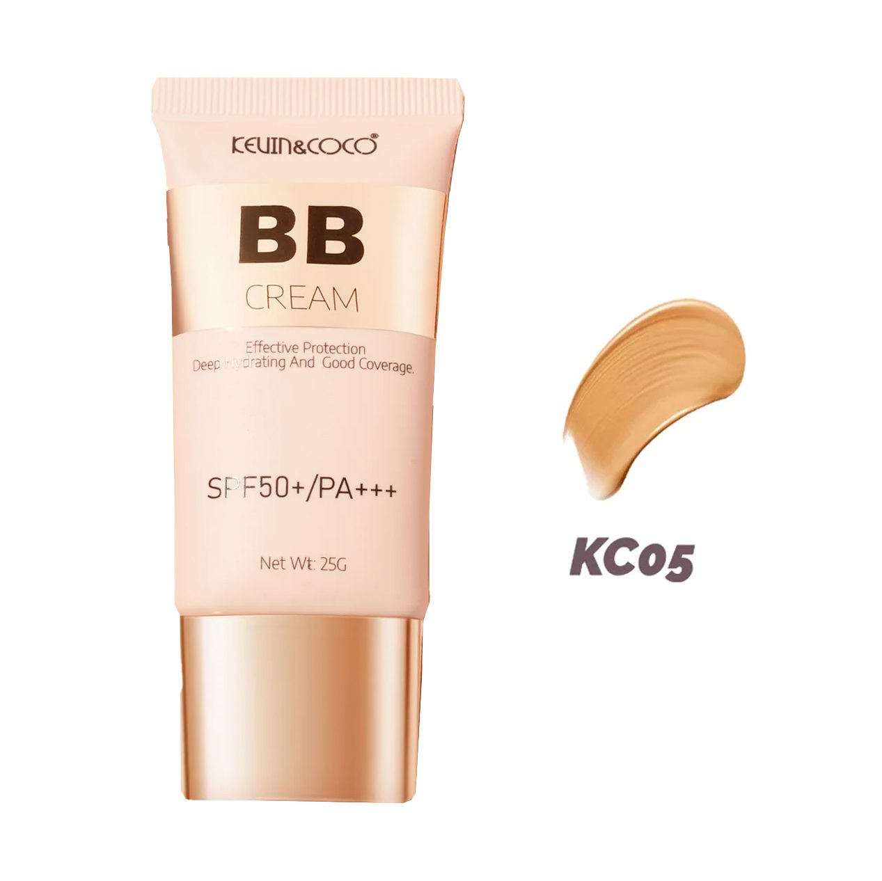 Crema BB Kevin&Coco Radiance-Enhancing, SPF 50+, PA +++, 4.5x1.5x10.8cm, 25 g, Nuanta KC05
