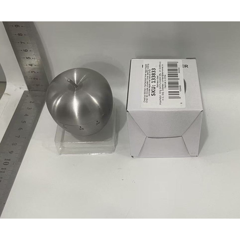 Cronometru de Bucatarie, Klevo, Mecanic, Forma de Mar, din Otel Inoxidabil, 60 min Timer, 7.5 x 6.2 cm, Argintiu