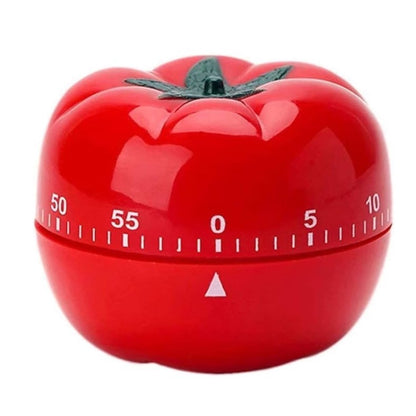Cronometru mecanic de bucatarie Klevo, forma de rosie, 60 de minute, 6.3 x 4.5 cm, material ABS, rosu