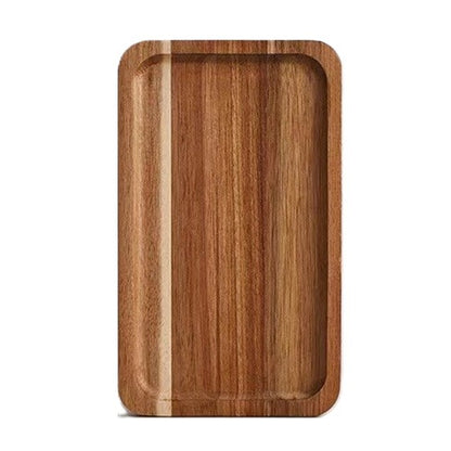 Tava din Lemn, Klevo, Dreptunghiulara, pentru Alimente sau Decor, 20 x 12 x 1.5 cm, Natur