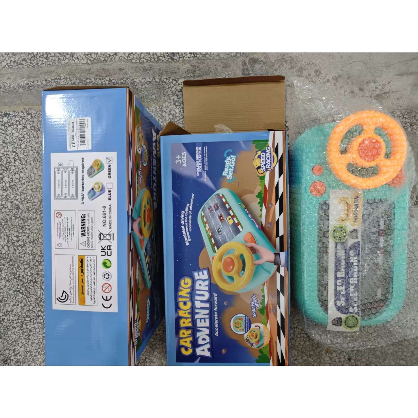 Joc Simulator de Condus, Klevo, 3-6 Ani, Volan Interactiv, Efecte Sonore, din ABS, USB Inclus, Verde