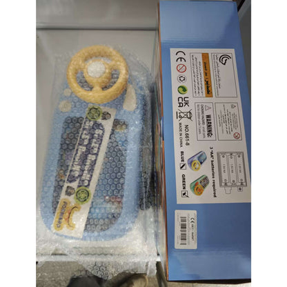 Joc Simulator de Condus, Klevo, 3-6 Ani, Volan Interactiv, Efecte Sonore, din ABS, USB Inclus, Albastru