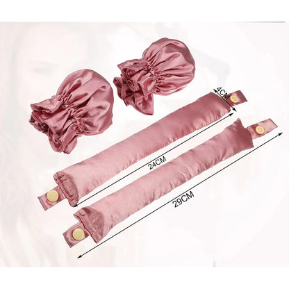 Accesoriu de Ondulat Parul, Klevo, fara Caldura, din Poliester, Manual, Prin Rasucire, 29 x 4 cm, Roz