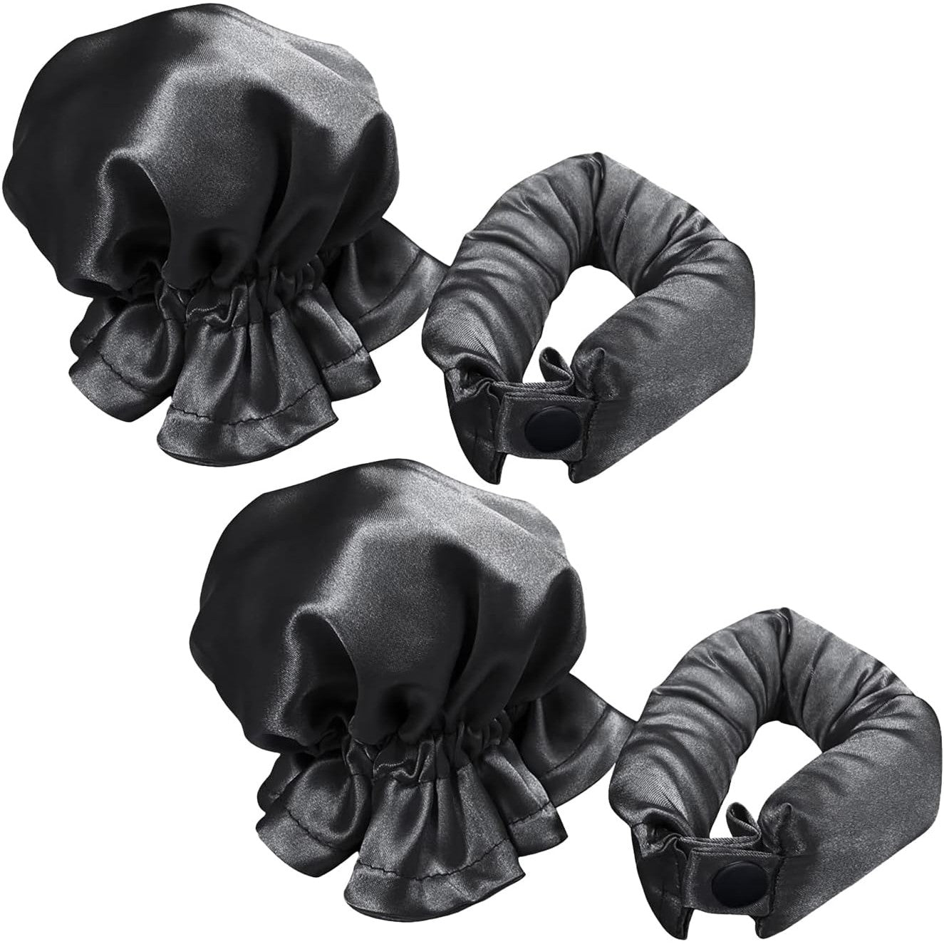 Accesoriu de Ondulat Parul, Klevo, fara Caldura, din Poliester, Manual, Prin Rasucire, 29 x 4 cm, Negru