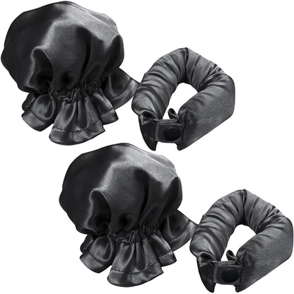 Accesoriu de Ondulat Parul, Klevo, fara Caldura, din Poliester, Manual, Prin Rasucire, 29 x 4 cm, Negru
