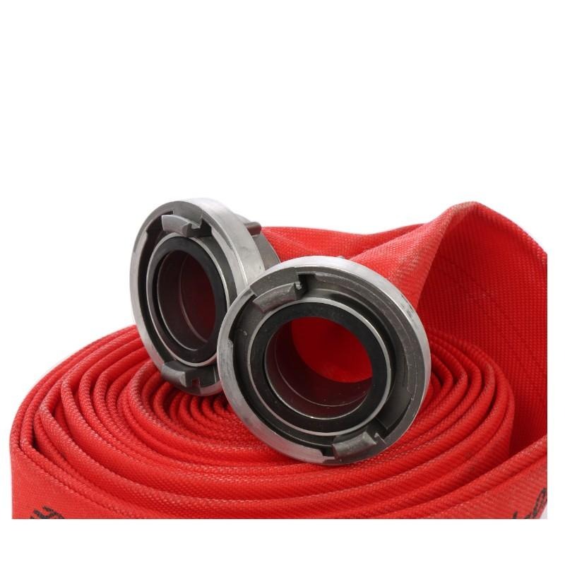 Furtun pompier 2'' Brillo cu cuple, 20 m, 8 bari, rosu