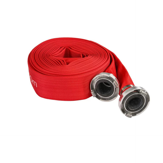 Furtun pompier 2'' Brillo cu cuple, 20 m, 8 bari, rosu