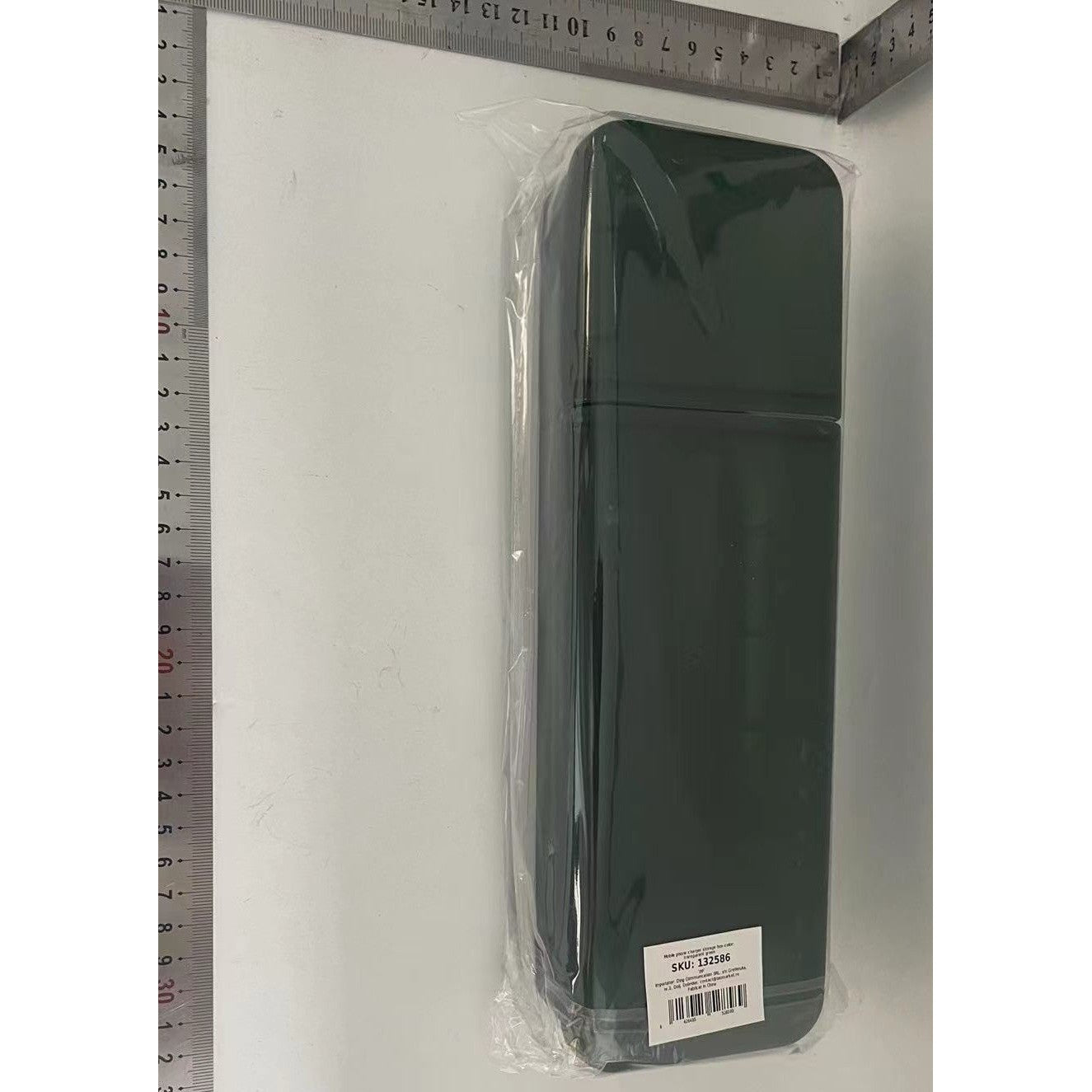 Cutie Organizatoare pentru Cabluri, Klevo, din Plastic, 28 x 9 x 6 cm, Verde
