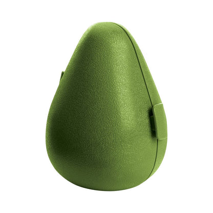 Cutie de depozitare si pastrare a alimentelor, Plastic, Klevo, Model Avocado, 8.4x8.4x12.3 cm, Verde