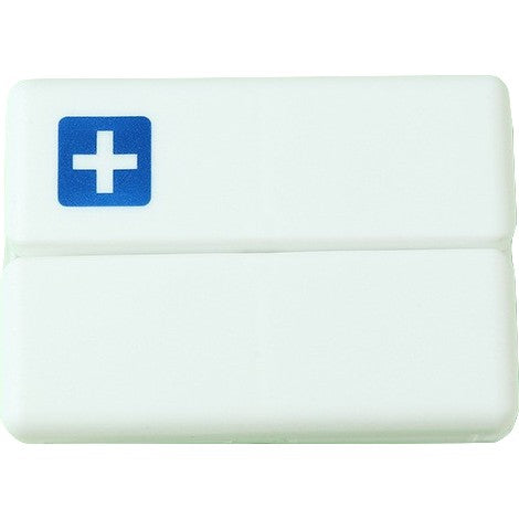 Cutie depozitare medicamente, 7 compartimente sigilate individual, pliabila, portabila, Klevo, Alb/Albastru