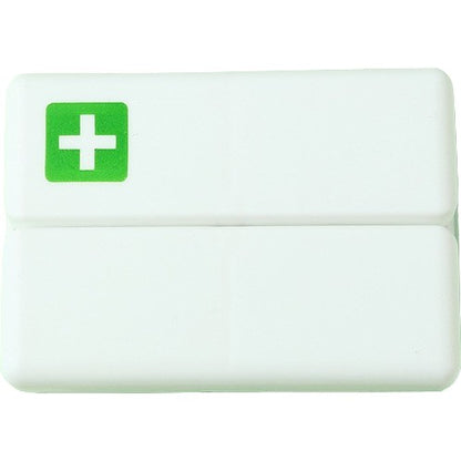 Cutie depozitare medicamente, 7 compartimente sigilate individual, pliabila, portabila, Klevo, Alb/Verde