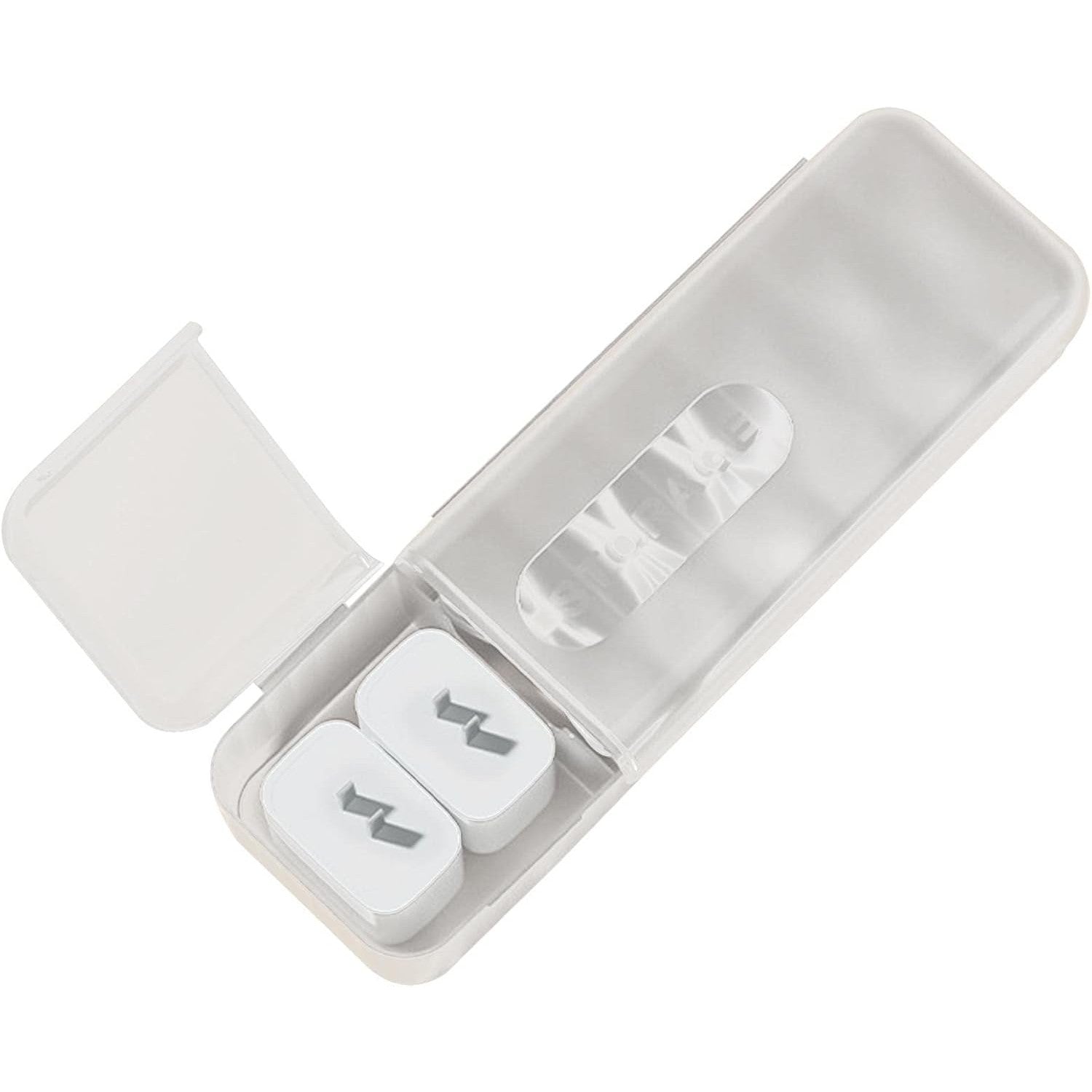 Cutie Organizatoare pentru Cabluri, Klevo, din Plastic, 28 x 9 x 6 cm, Alb