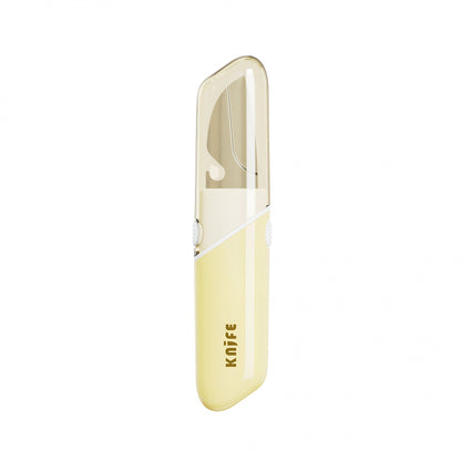Cutit de Fructe Multifunctional, Klevo, Razatoare, Curatator Fructe-Legume, Deschizator de Sticle, 18.1x3.8x2cm, Galben