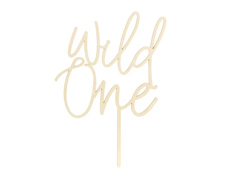 Decor de lemn Wild One, 22 cm