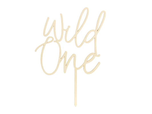 Decor de lemn Wild One, 22 cm
