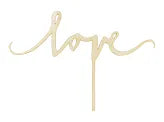 Decor din lemn Love, 16cm