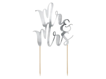 Decor pentru tort Mr&Mrs, 25,5 cm
