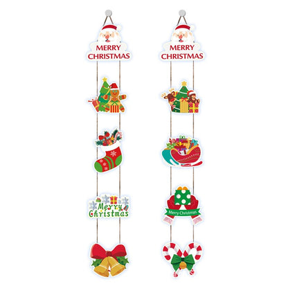 Set 2 Decoratiuni de Craciun, Klevo, de Agatat, pentru Usa, Sfoara Inclusa, 21 cm/28 cm, din Hartie 350g, Multicolor