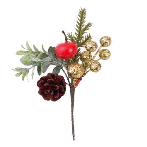 Decoratiune de Craciun, Klevo, 13 x 18 cm, Model Buchetel 3, Multicolor