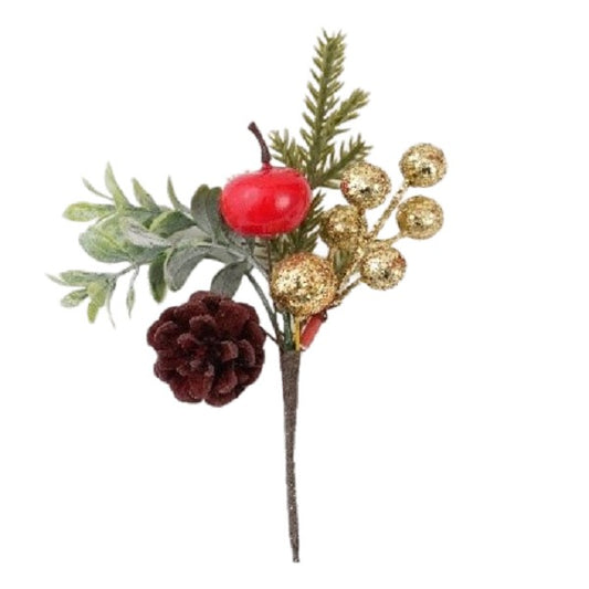 Decoratiune de Craciun, Klevo, 13 x 18 cm, Model Buchetel 3, Multicolor