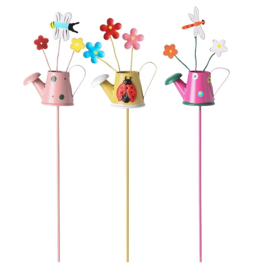 Set 3 Decoratiuni de Gradina, Klevo, Model Stropitoare, din Fier, 28 x 5 cm, Multicolor