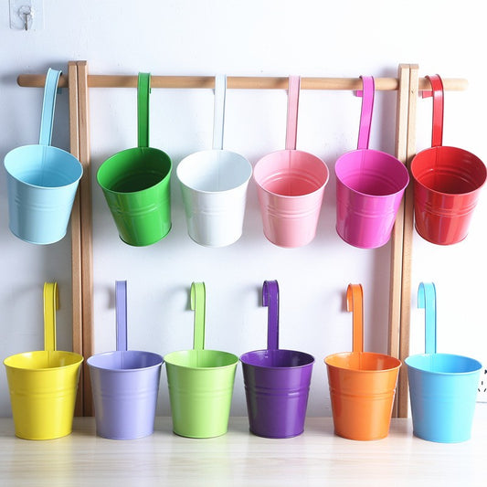 Decoratiune pentru ghivecele de flori, Klevo, 28x22x12 cm cu maner, Multicolore