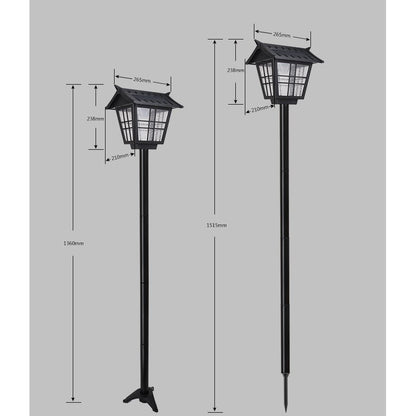 Lampa solara de tip stalp pentru gradina, Klevo, Alb Rece